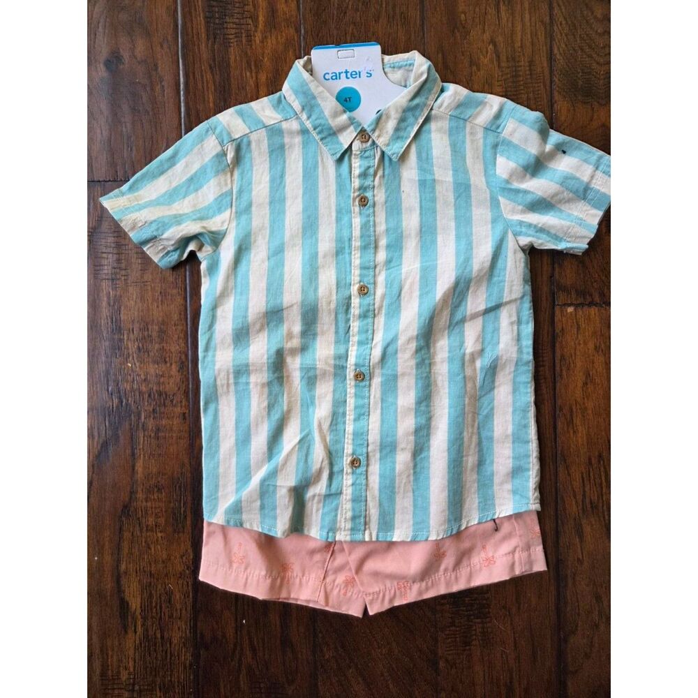 Carter's Cotton Boys Set $T Shorts Shirt